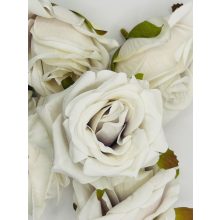 Rózsa Fej Antik-Fehér 6 cm (24 db)