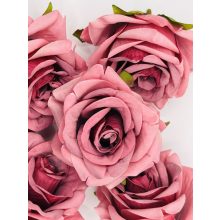 Rózsa Fej Antik Sötét Rózsaszín 6 cm (24 db)