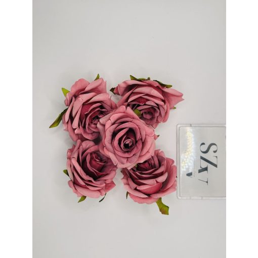 Rózsa Fej Antik Sötét Rózsaszín 6 cm (24 db)