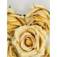 Rózsa Fej Antik Sárga 6 cm (24 db)