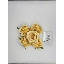 Rózsa Fej Antik Sárga 6 cm (24 db)