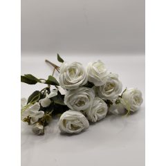 Rózsa csokor 7 virágos antikolt fehér