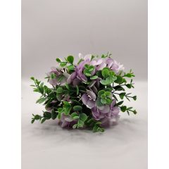 Hortenzia csokor mini eucalytusszal orgona lila