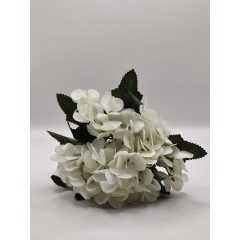 Hortenzia csokor mini 5 ágas fehér