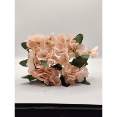 Hortenzia csokor mini 5 ágas púder rózsaszín