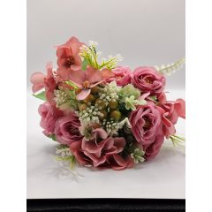 Tea Rózsa csokor 7 ágú bogyóval rózsaszín