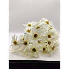 Pillangó virág 5 ágas 35 virágos krém