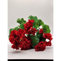 Muskátli csokor 7 ágas mély piros