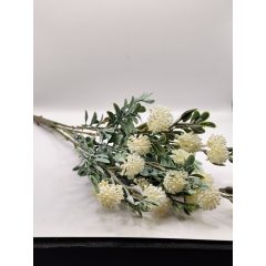 Dekor csokor 5 ágú krém-fehér