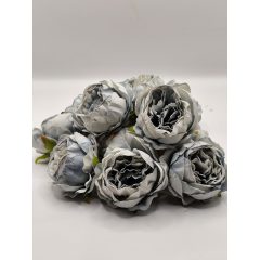 Peonia fej 5,5 cm Világos Kék ( 12 darabos)