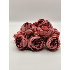 Peonia fej 5,5 cm Mályva ( 12 darabos)