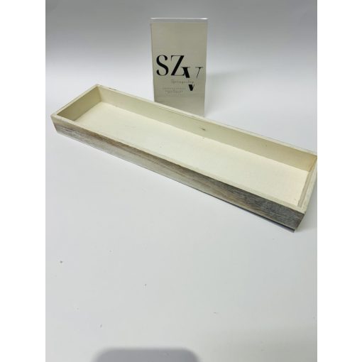 Tálca Fa Antikolt 35*10*3 cm